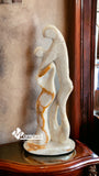 Escultura En Mármol La Pareja 25 Cm . Decoración