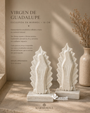 NUEVO! VIRGEN DE GUADALUPE EN MARMOL 18 CM, MOD. CONCHITA