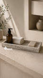 Charola de Mármol Fiorito Natural | Colección Hospitality