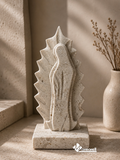 NUEVO! VIRGEN DE GUADALUPE EN MARMOL 18 CM, MOD. CONCHITA