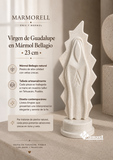 Virgen de Guadalupe en Mármol Bellagio · 23 cm