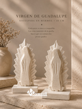 NUEVO! VIRGEN DE GUADALUPE EN MARMOL 18 CM, MOD. CONCHITA