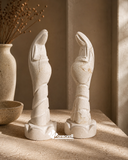 Escultura Virgen de la Dulce Espera • Mármol Natural 22 cm
