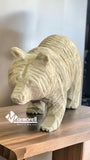 ESCULTURA DE OSO EN MÁRMOL