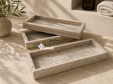 Charola de Mármol Fiorito Natural | Colección Hospitality