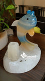 DELFÍN DE ÓNIX DECORATIVO CON PORTALAPICERO MOD SALTARÍN