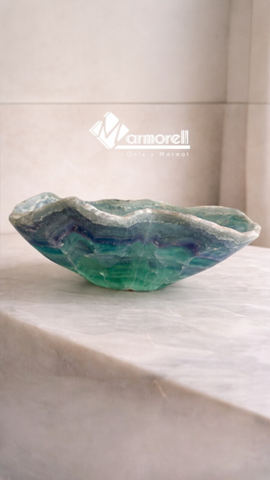 Bowl Escultural de Fluorita Natural | Pieza Única 055