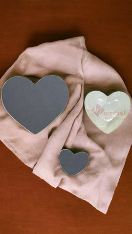 CORAZÓN DECORATIVO ÓNIX BLANCO TEHUACÁN 9X9 CM