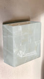 LAMPARA PARED ARBOTANTE. PIEDRA ONIX MOD: GRAPA 20X20 CM