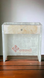 LAMPARA PARED ARBOTANTE. PIEDRA ONIX MOD: GRAPA 20X20 CM