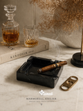 Objeto de Mesa en Mármol Natural – Modelo Bloque
