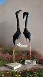 Pareja De Flamingos, Garzas Decorativas Onix Y Marmol 1 Metro, ENVIO GRATIS