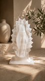Virgen de Guadalupe en Ónix Blanco · 18 cm