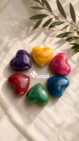 Corazón de Ónix | Piedra de Bolsillo | Recuerdo con Significado | Marmorell