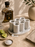 Juego de Tequileros de Mármol y Ónix | 6 Piezas