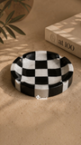 Bandeja Échecs | Mármol Negro & Blanco Vego | 20 cm