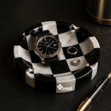 Bandeja Échecs | Mármol Negro & Blanco Vego | 20 cm