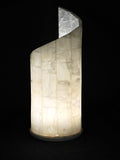 Lámpara De piedra Onix Natural Espiral 42 Cm Altura