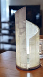 Lámpara De piedra Onix Natural Espiral 42 Cm Altura