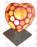 Lampara Mod. Corazón En Piedra Ónix, Rosa.
