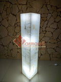 LÁMPARAS MOD. TORRE DE PIEDRA ÓNIX NATURAL 1 M DE ALTURA, 20X20, ENVIO GRATIS